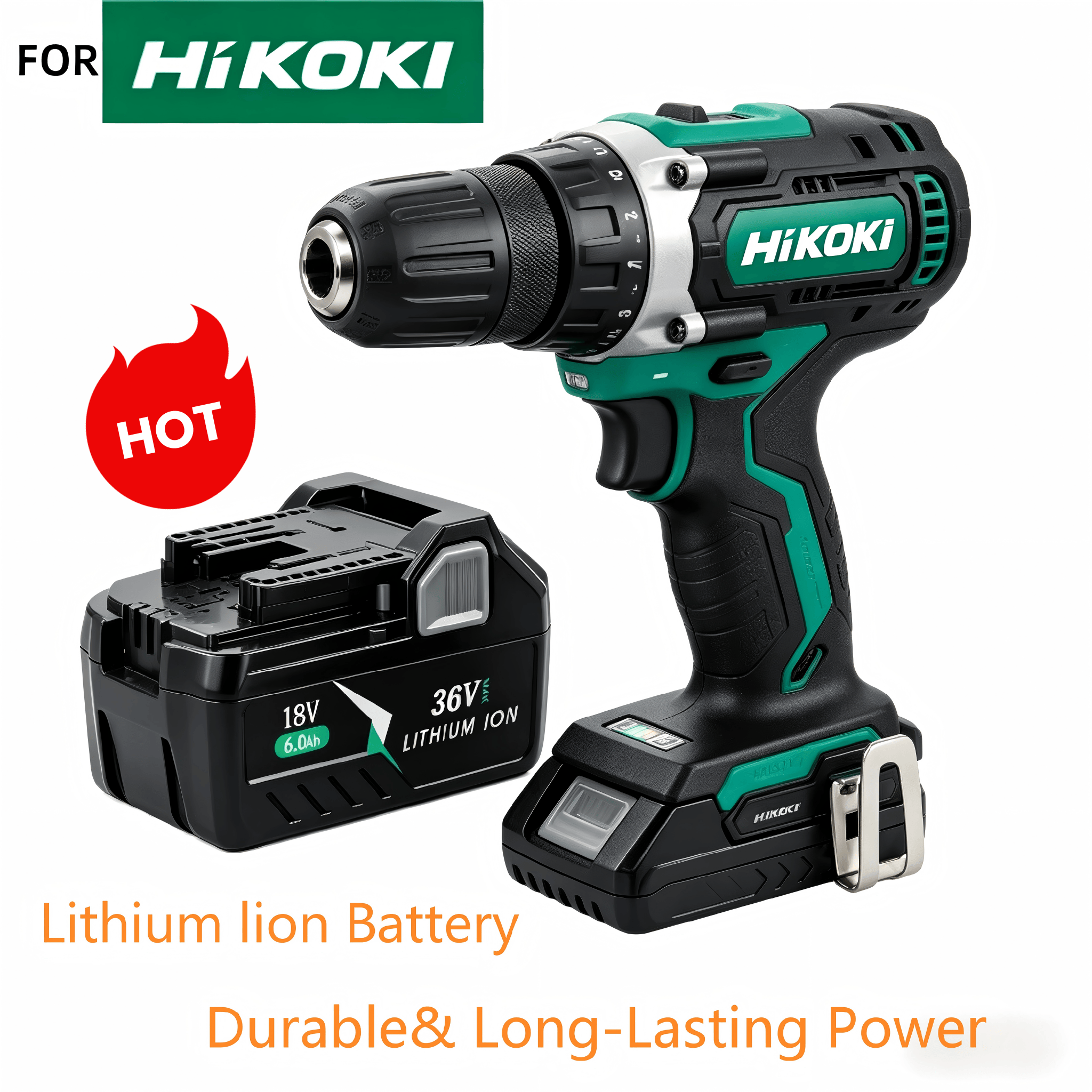 Power Tools Hikoki - New 18V 36V 6.0Ah For HiKOKI