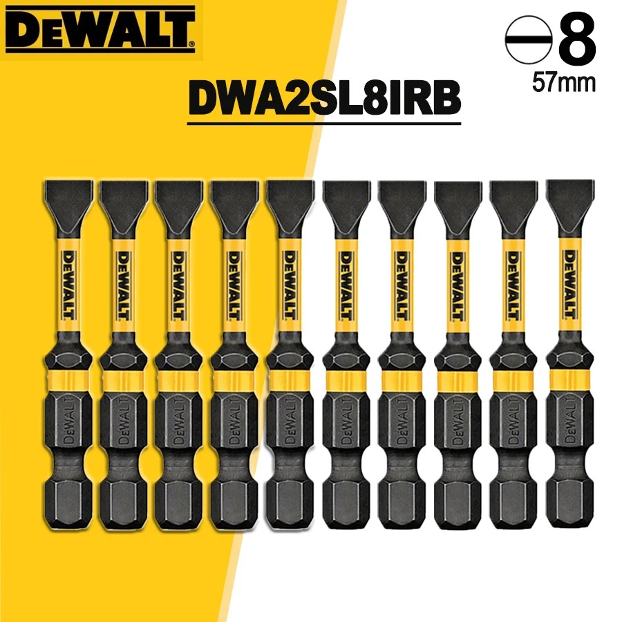 Power Tools Ridgid - DEWALT Slotted Impact Screwdriver Bit Set