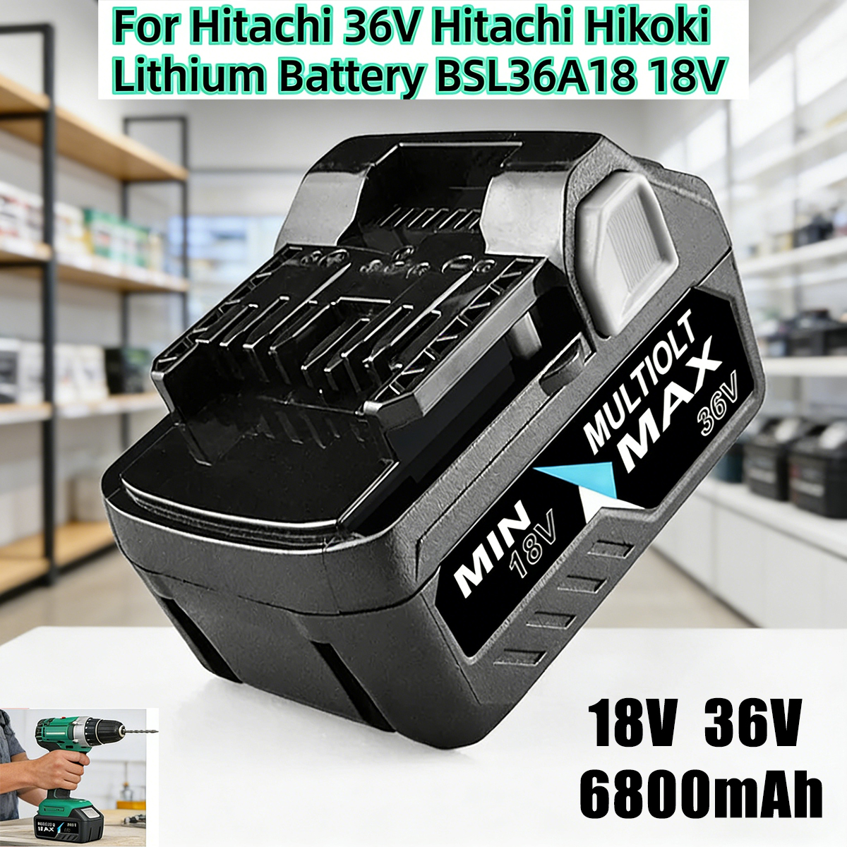 For Hitachi/HiKOKI 18V 36V Pow - Power Tools Hikoki のレビューと価格