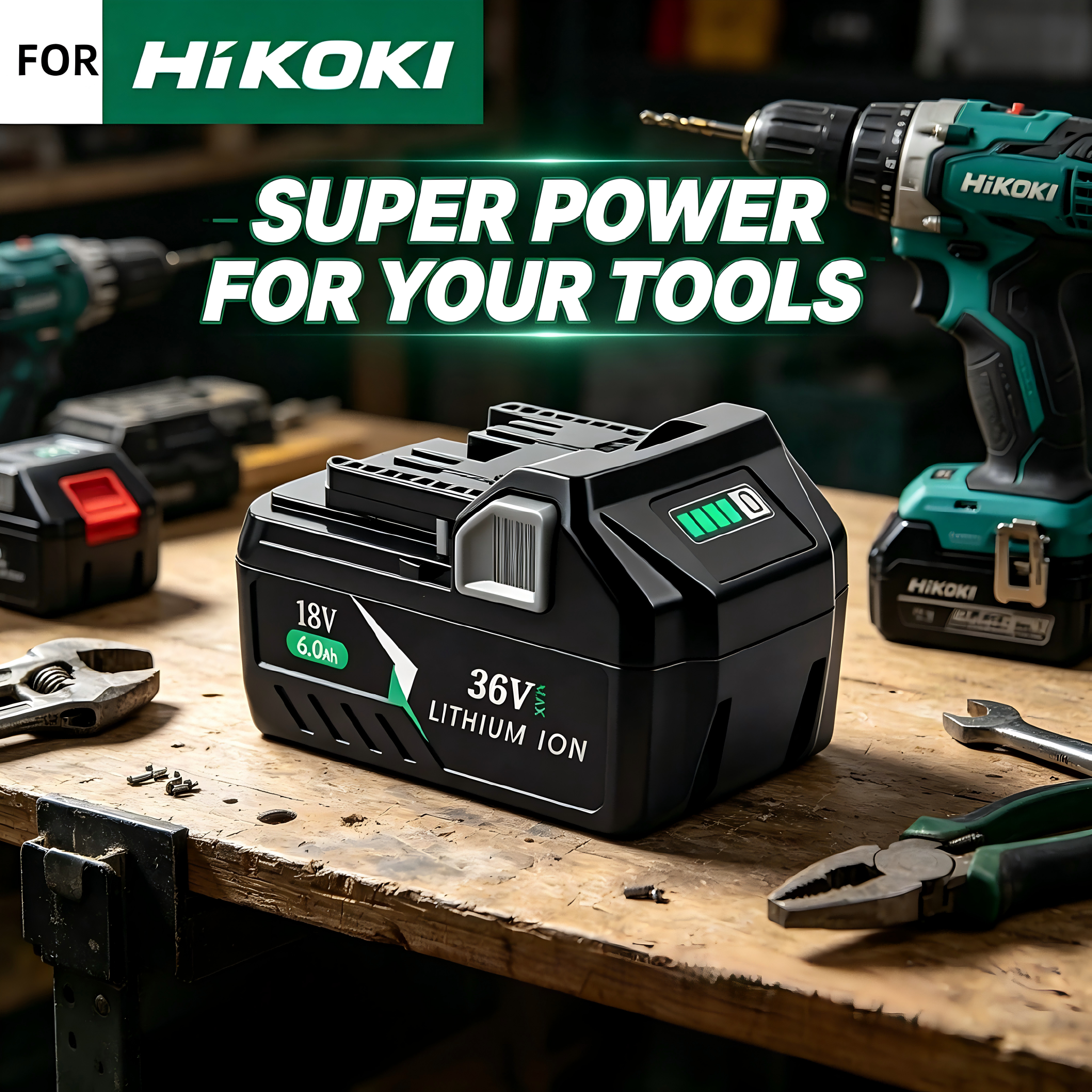 New 18V 36V 6.0Ah For HiKOKI H - Power Tools Hikoki のレビューと価格