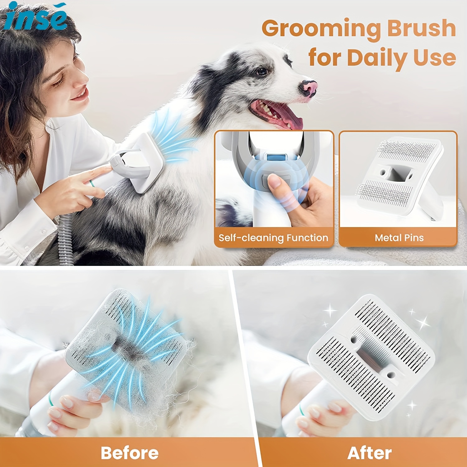 INSE P20 Pet Grooming Vacuum C - Vacuum Cleaner Power Tools のレビューと価格