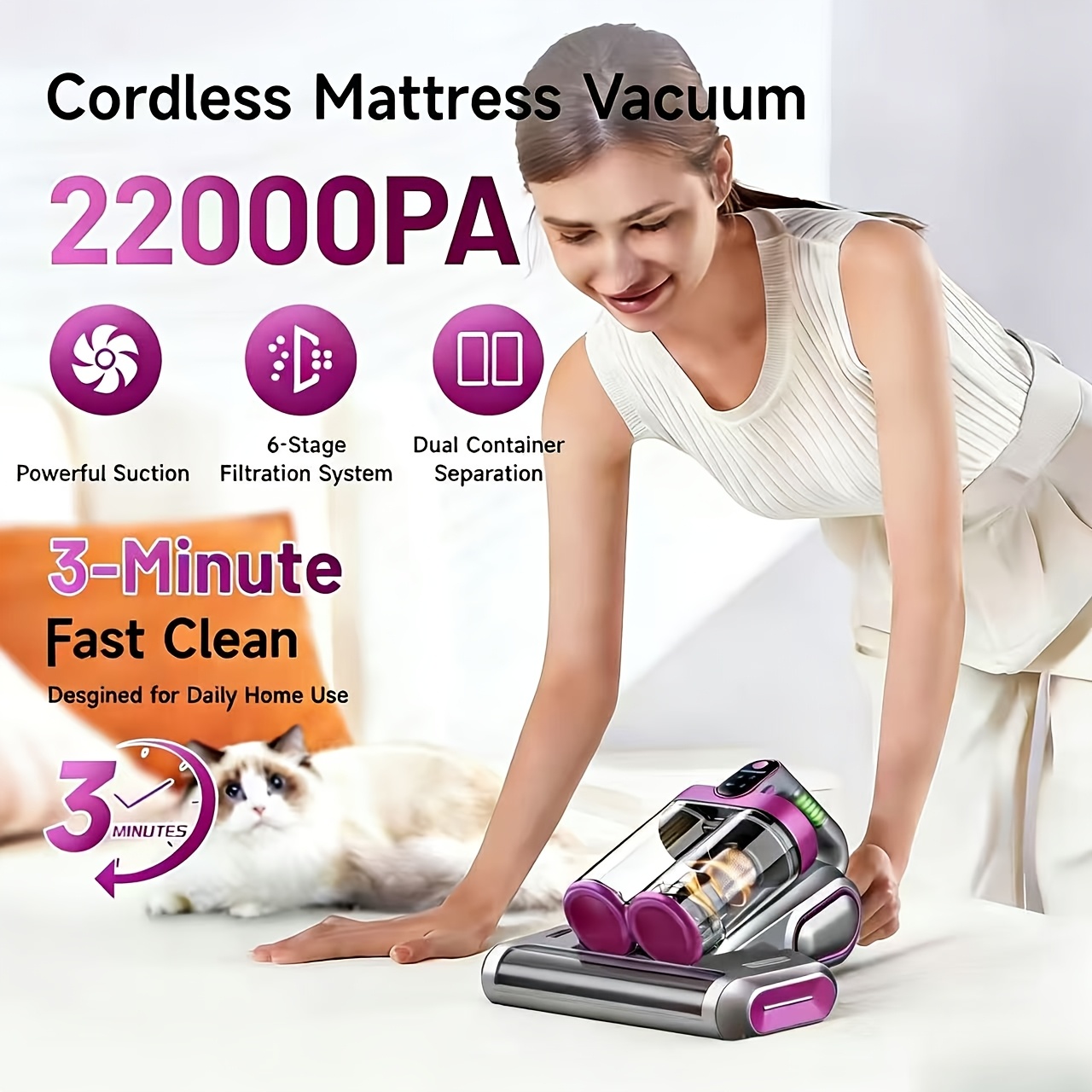 Wireless Mattress Vacuum Clean - Vacuum Cleaner Power Tools のレビューと価格